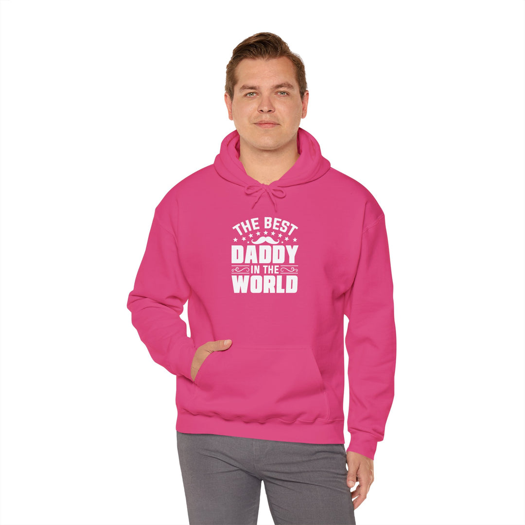 Dad’s Hooded Sweatshirt – The Best Daddy in the World Design