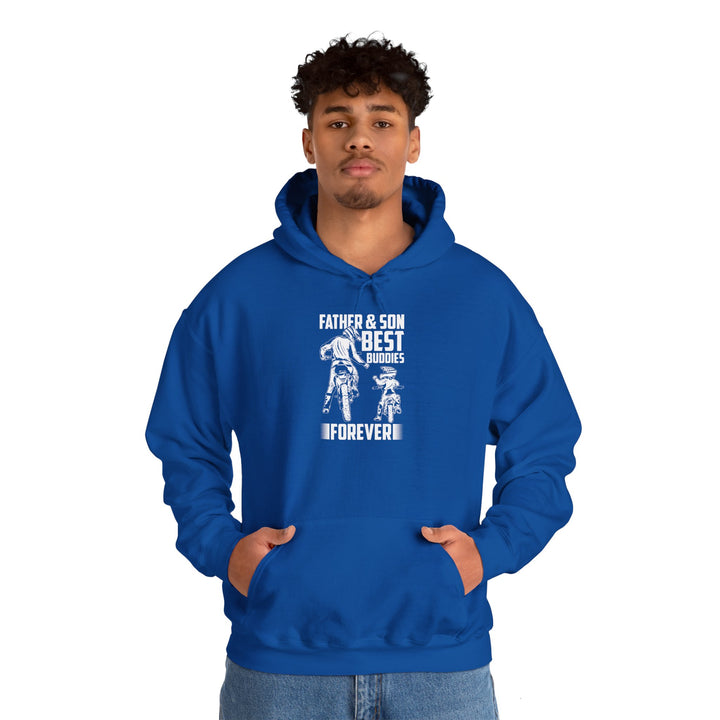 Dad’s Hooded Sweatshirt – Father & Son Best Buddies Forever Design