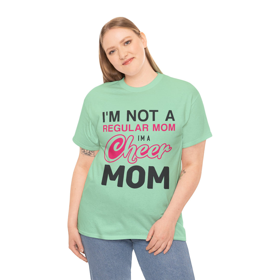 Mom T-Shirt - I'm Not A Regular Mom - Cheer Mom Design for Cheerleading Events