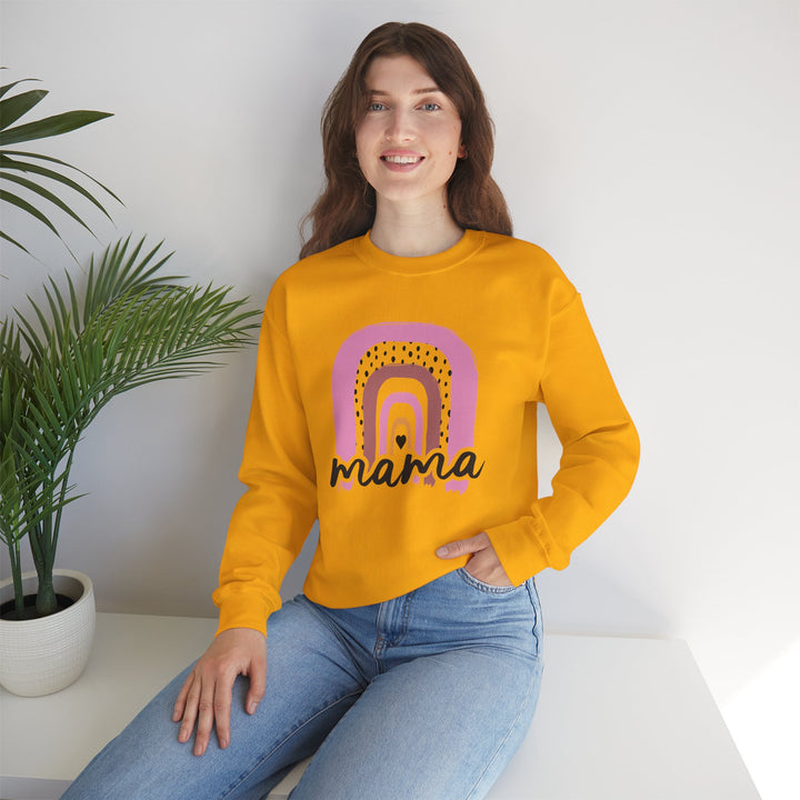 Mom's Sweatshirt - Mama Rainbow Design