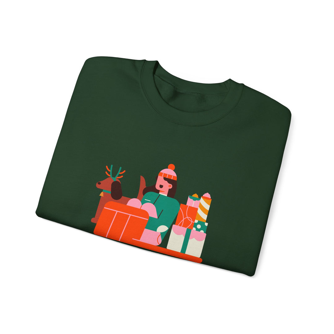 Christmas Crewneck Sweatshirt - "Merry Christmas and a Joyful New Year 2025" Holiday Sweatshirt