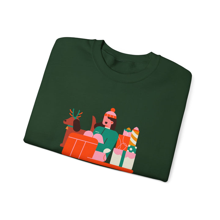 Christmas Crewneck Sweatshirt - "Merry Christmas and a Joyful New Year 2025" Holiday Sweatshirt