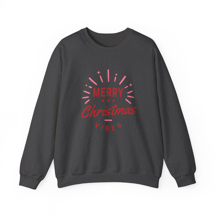 Christmas Sweatshirt — Merry Christmas Vibes Cozy Holiday Crewneck
