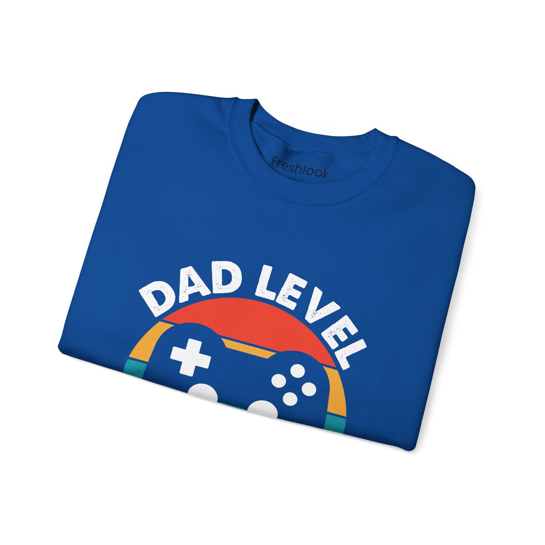 Dad’s Sweatshirt – Dad Level Unlocked Design