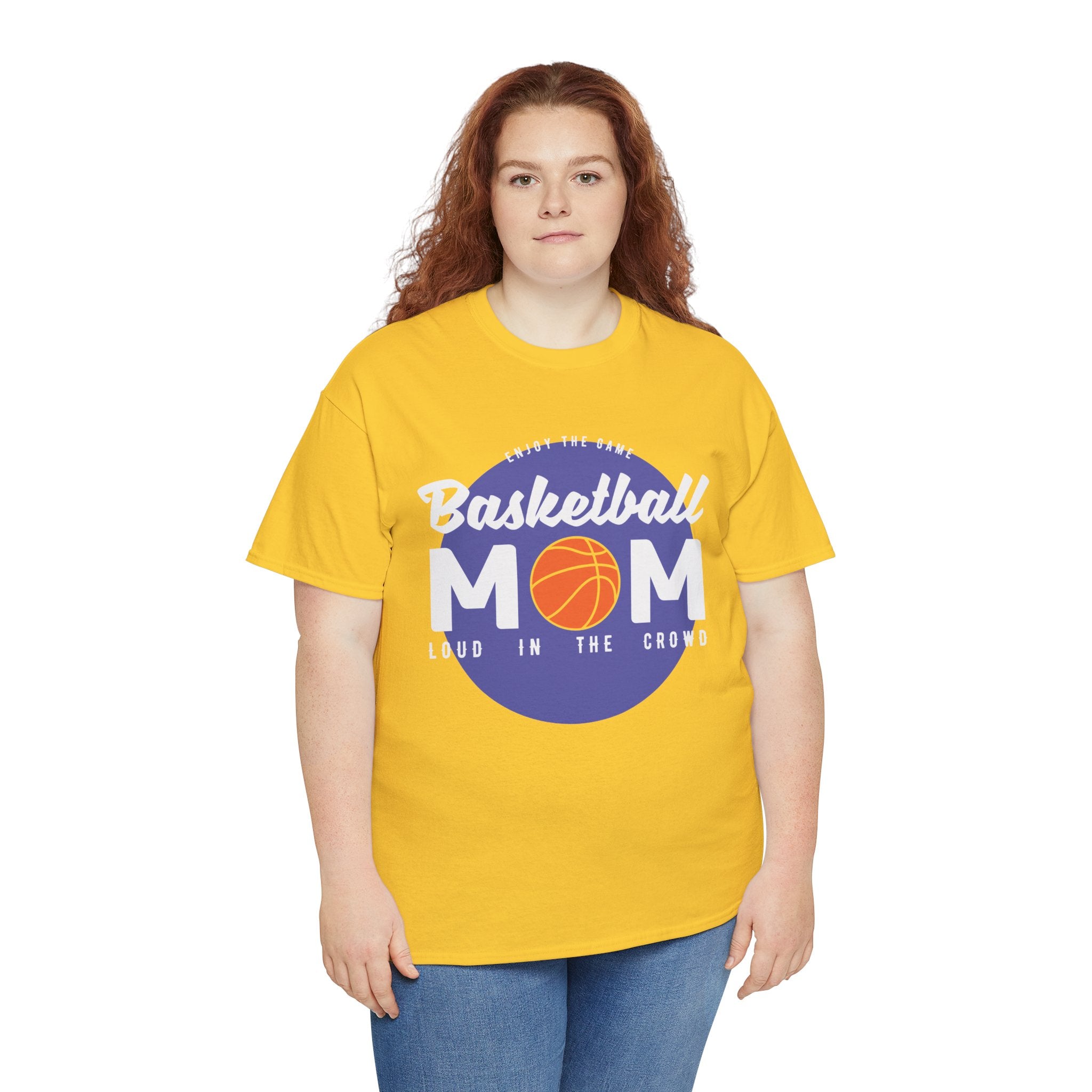 Mom T-Shirt - Basketball Mom Loud in the Crowd Design