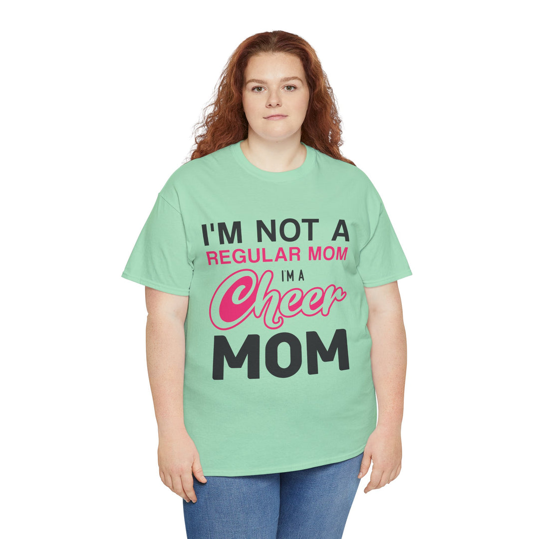 Mom T-Shirt - I'm Not A Regular Mom - Cheer Mom Design for Cheerleading Events