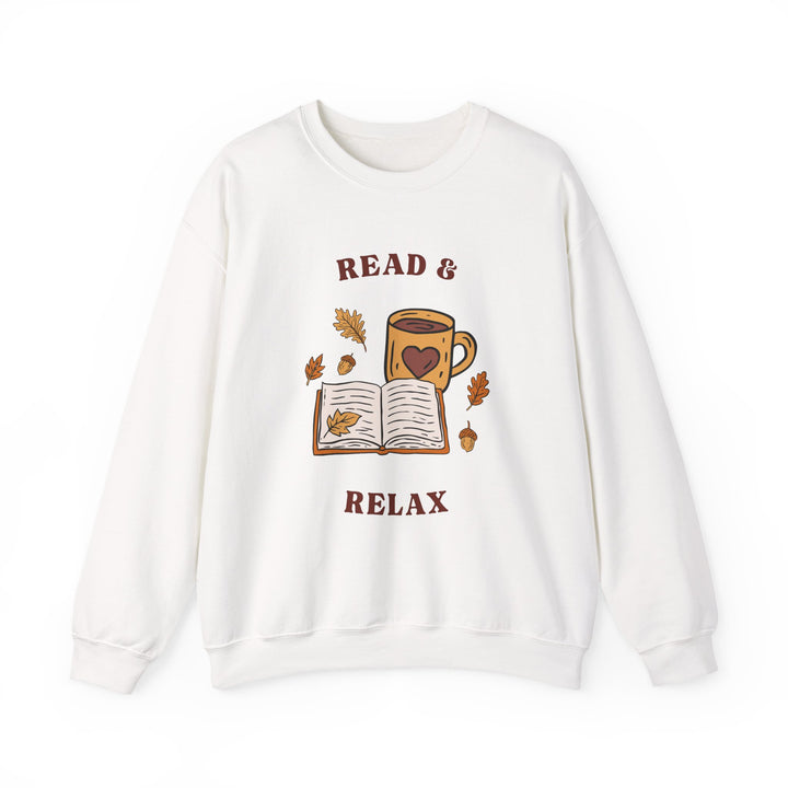 Read & Relax Sweatshirt — Cozy Book Lover Crewneck