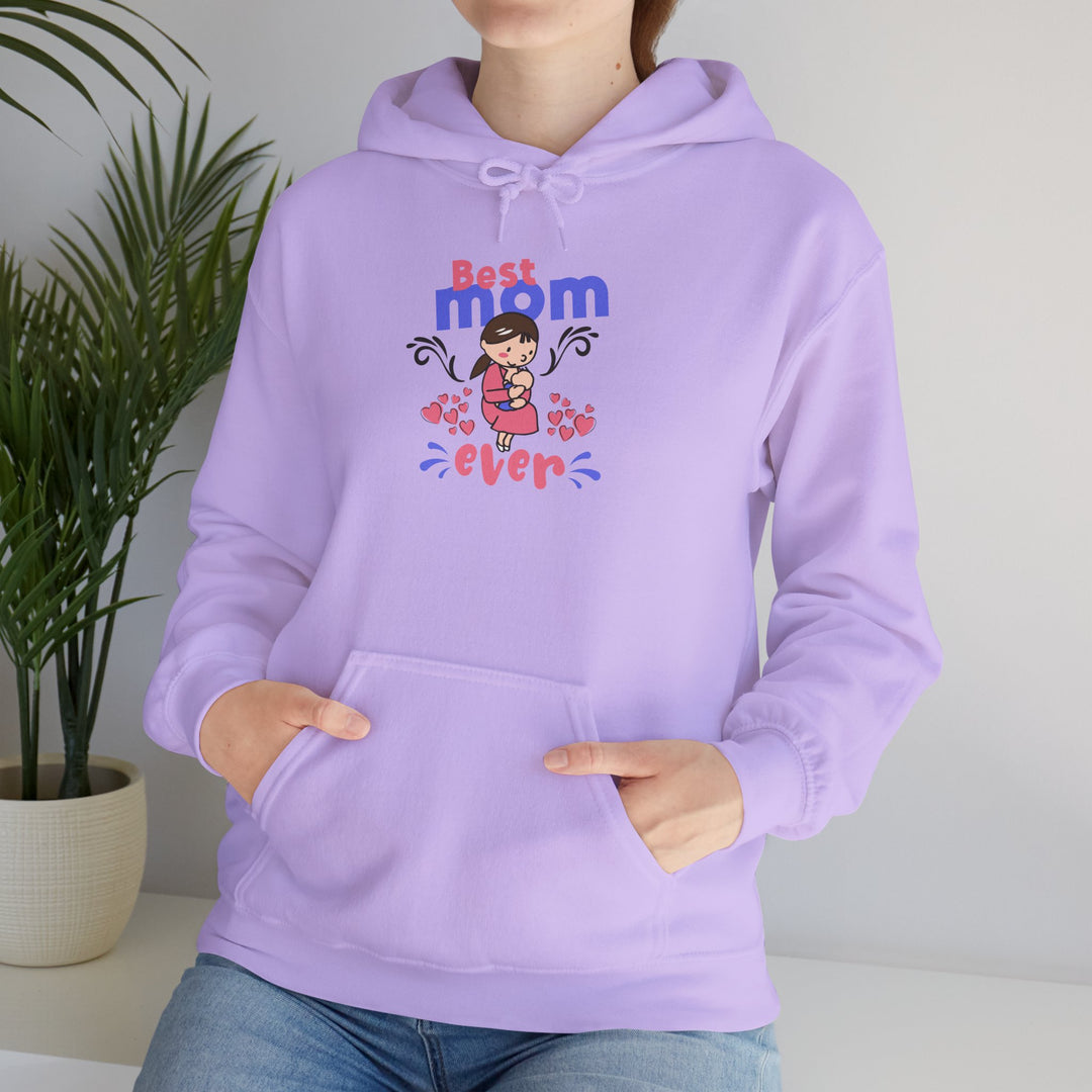 Mom's Unisex Hooded Sweatshirt - Best Mom Ever Design