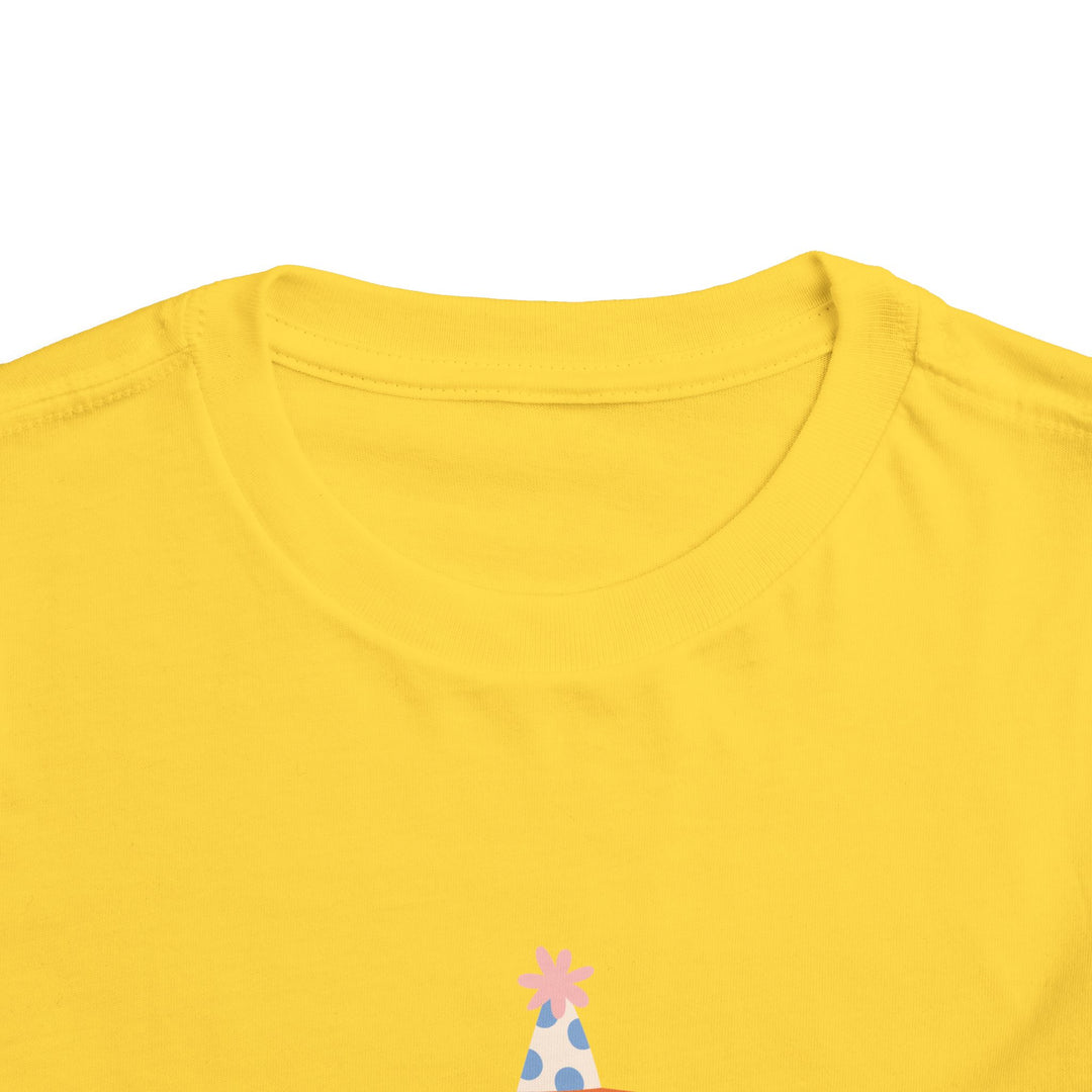 Toddler Tee — Cute Birthday Dinosaur "Happy Birthday" Shirt
