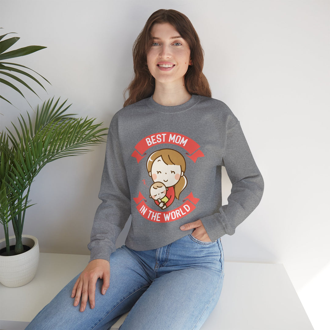 Mom's Sweatshirt - Best Mom in the World Design