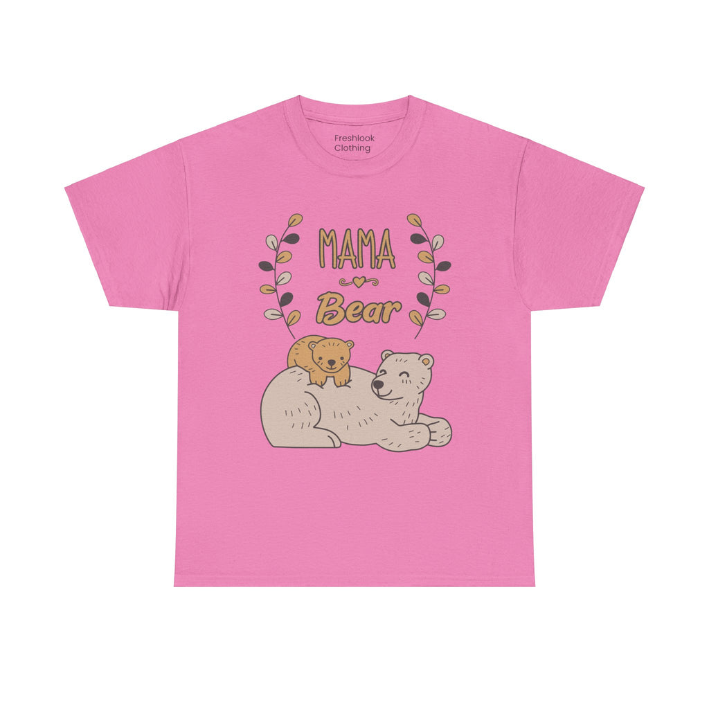 Mom T-Shirt - Mama Bear Design - Cute Bear Family Graphic Tee
