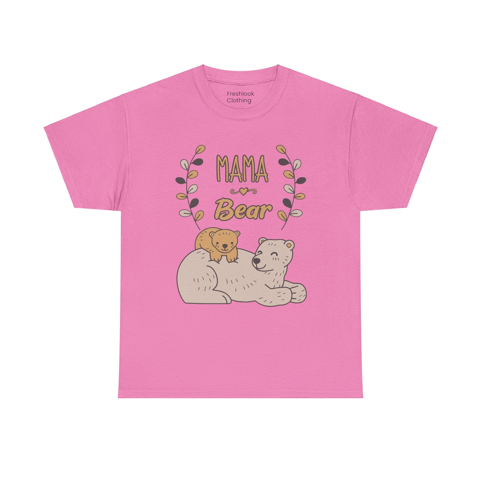 Mom T-Shirt - Mama Bear Design - Cute Bear Family Graphic Tee