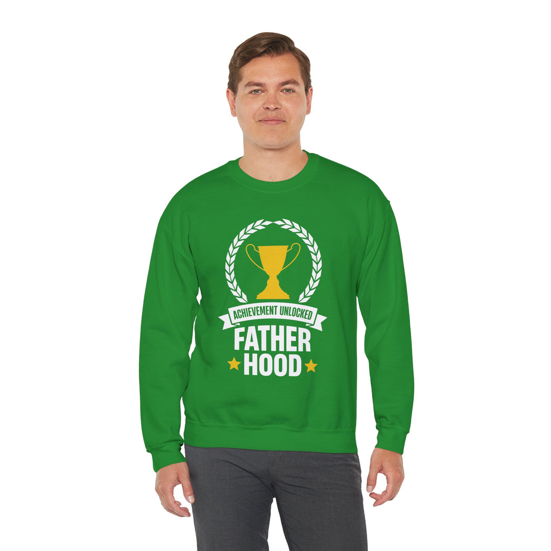 Dad’s Sweatshirt – Achievement Unlocked Fatherhood Design