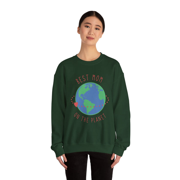 Mom's Sweatshirt - Best Mom on the Planet Design