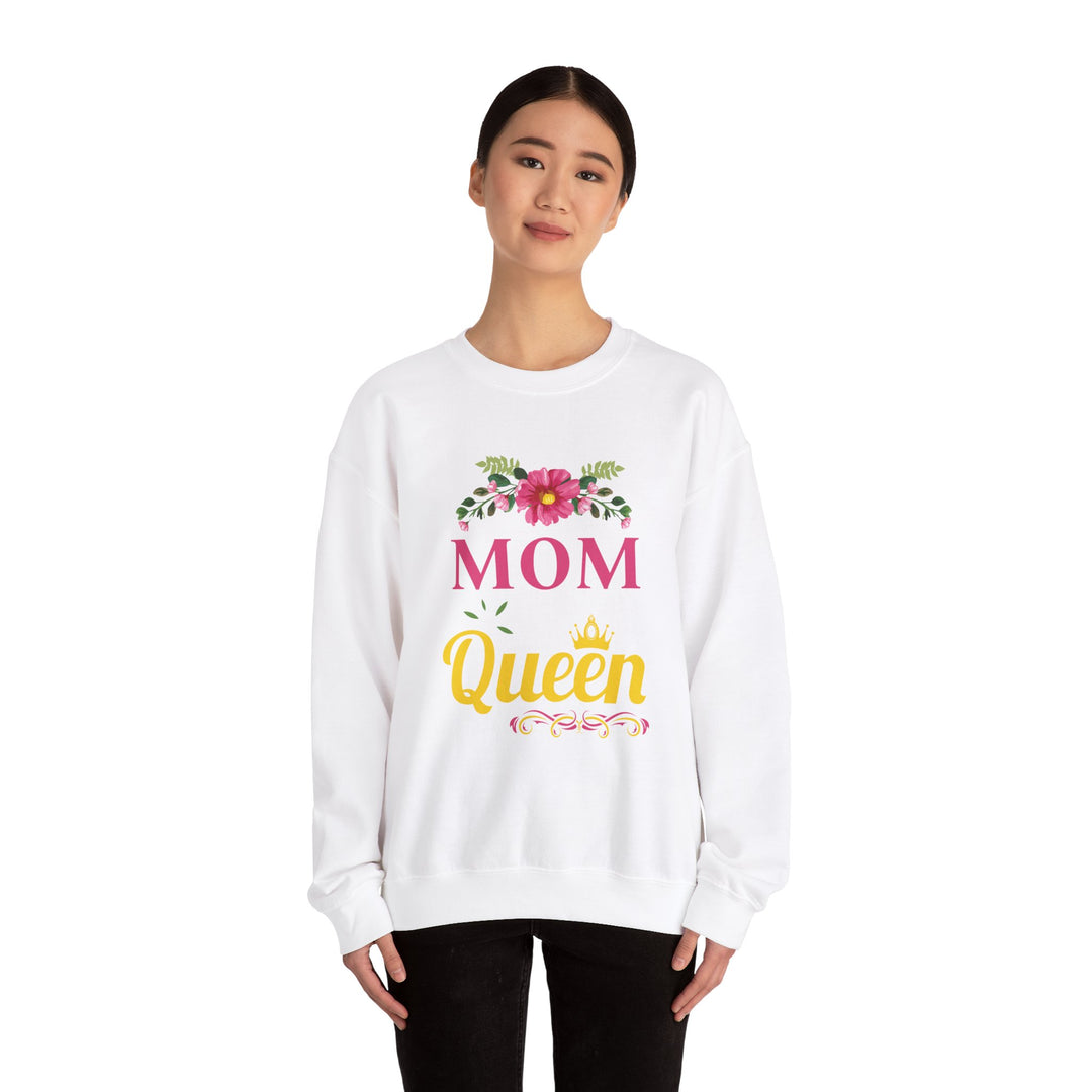 Mom's Sweatshirt - MOM You Are The Queen Floral Design