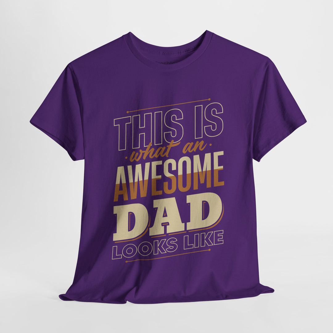 Dad's T-Shirt - This is What an Awesome Dad Looks Like Design