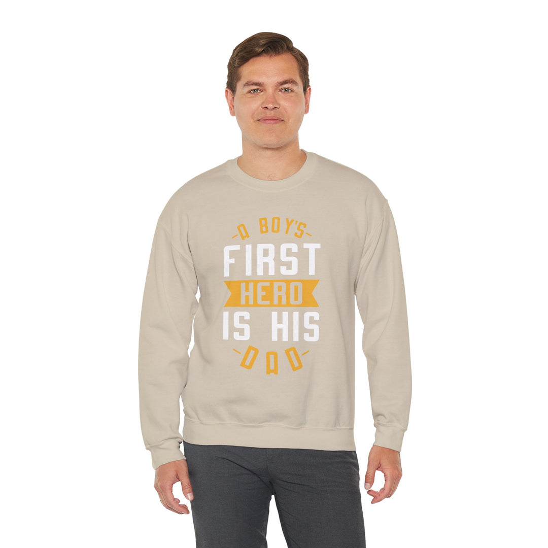 Dad’s Sweatshirt – A Boy's First Hero is His Dad Design