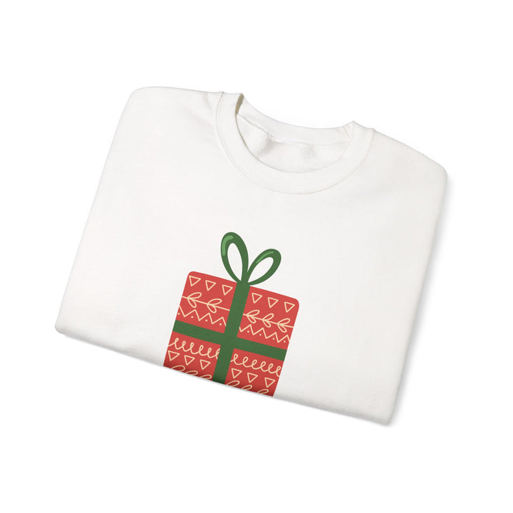Christmas Present Sweatshirt – 'Merry Christmas' Holiday Crewneck