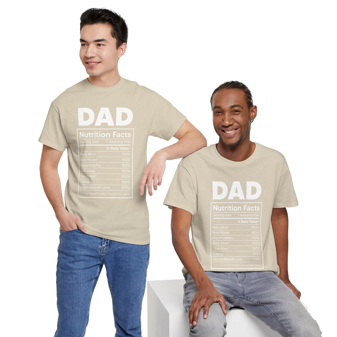 Dad's T-Shirt - Dad Nutrition Facts Design