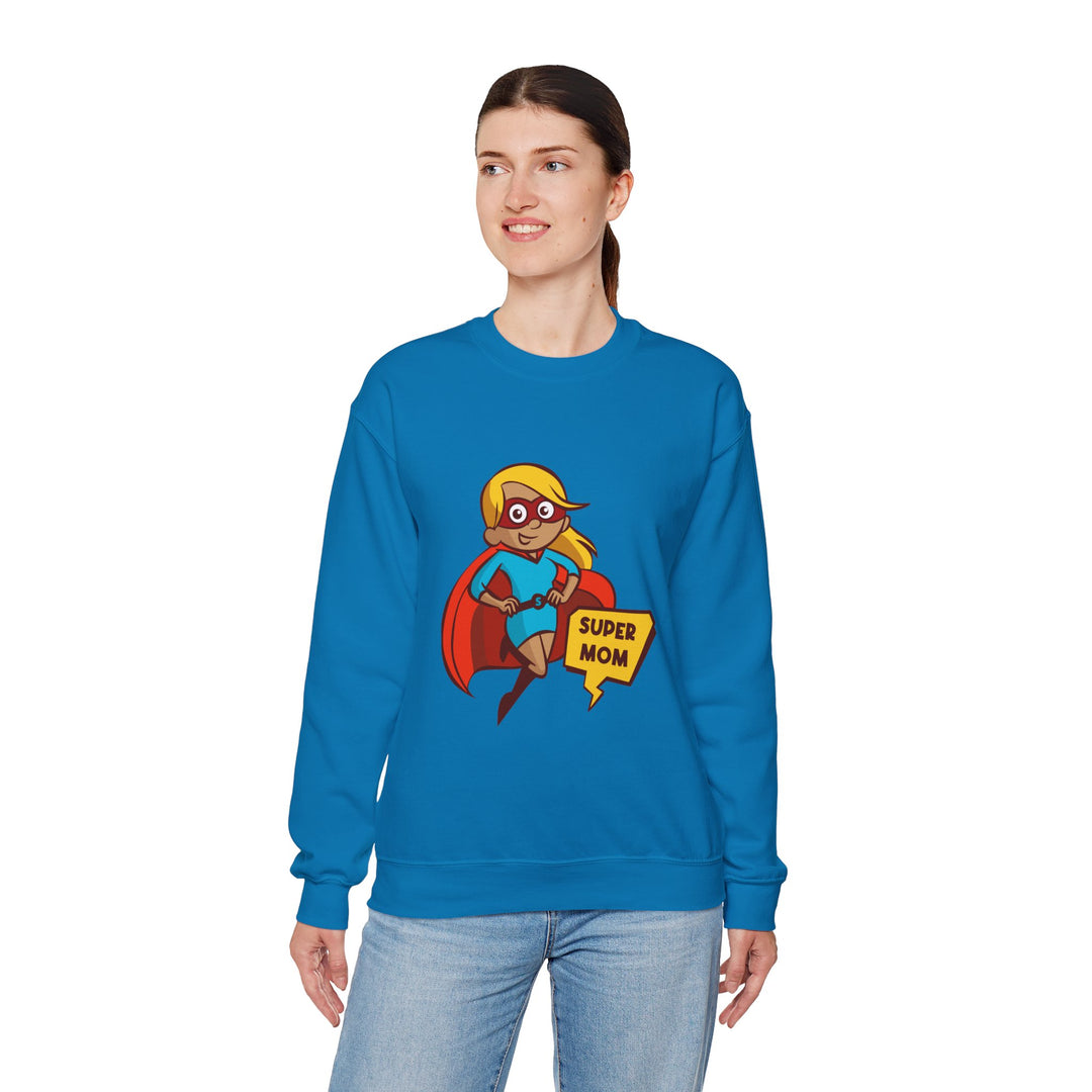 Mom's Sweatshirt - Super Mom - Perfect Gift for Mother's Day Design