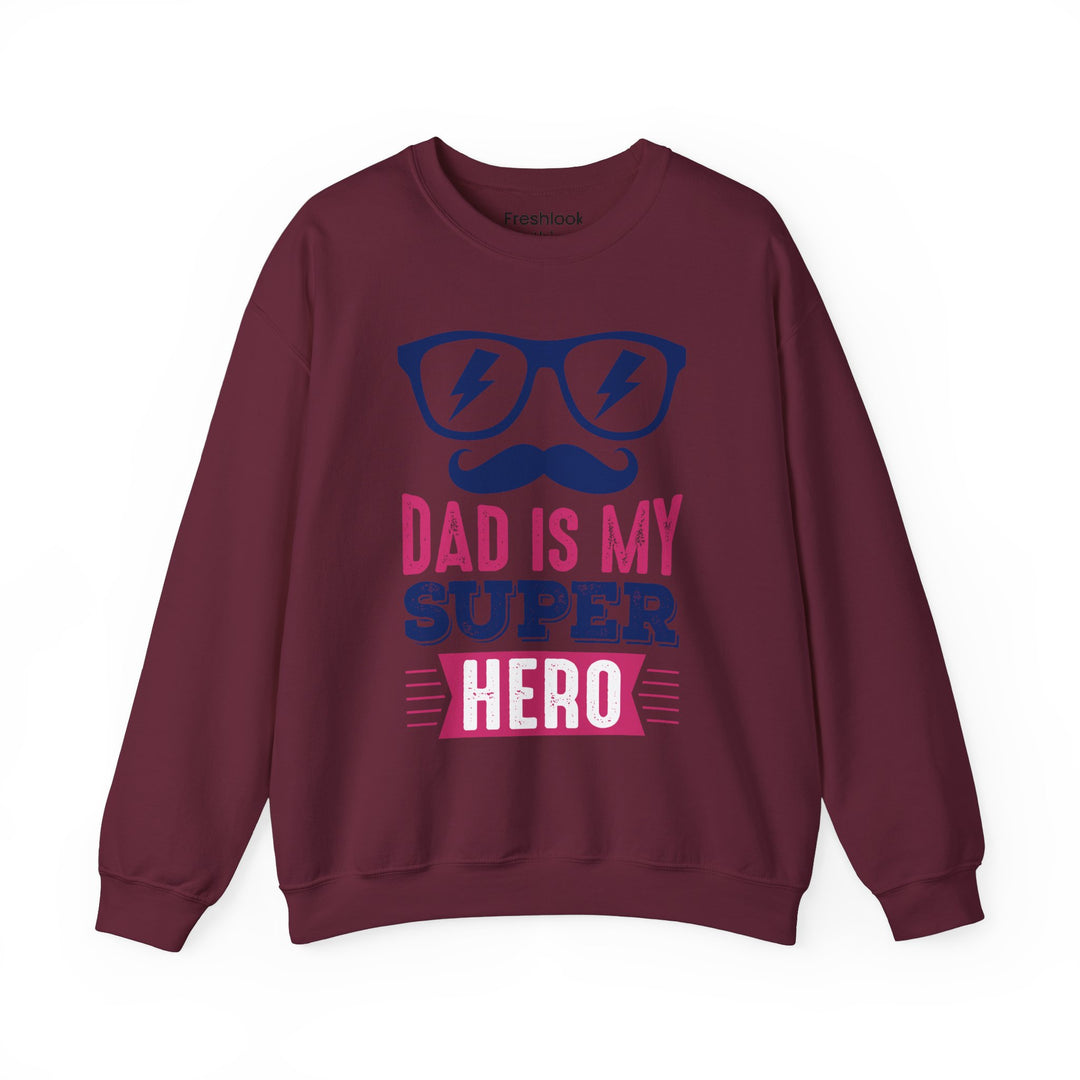 Dad’s Sweatshirt – Dad Is My Superhero Design