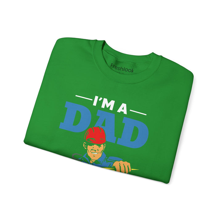 Dad’s Sweatshirt – I am Dad And Electrician Nothing Scares Me Design