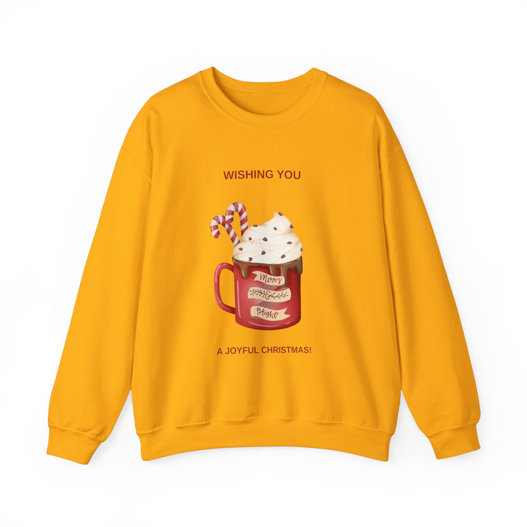 Joyful Christmas Hot Cocoa Sweatshirt - Cozy Holiday Crewneck