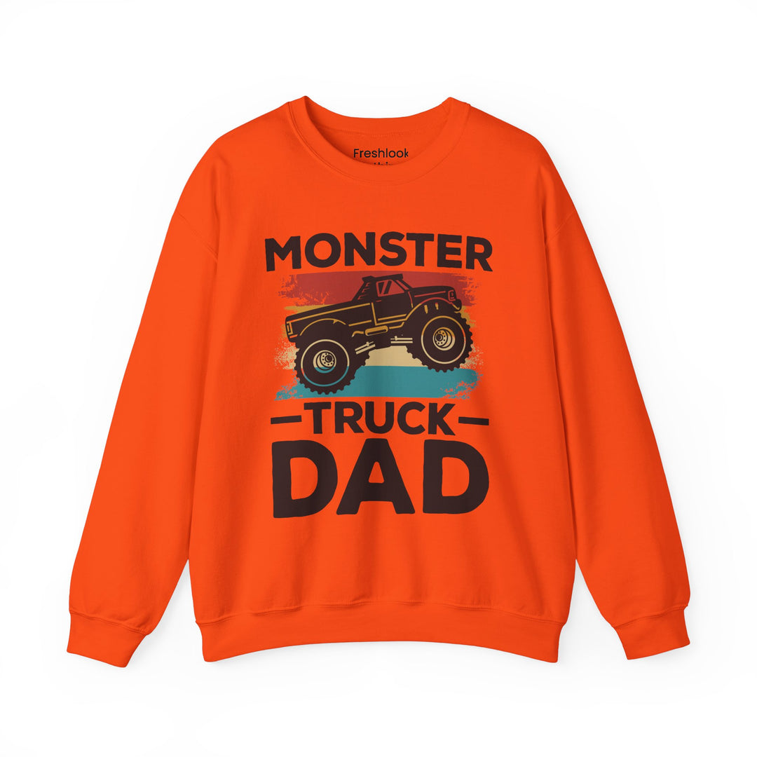 Dad’s Sweatshirt – Monster Truck Dad Design