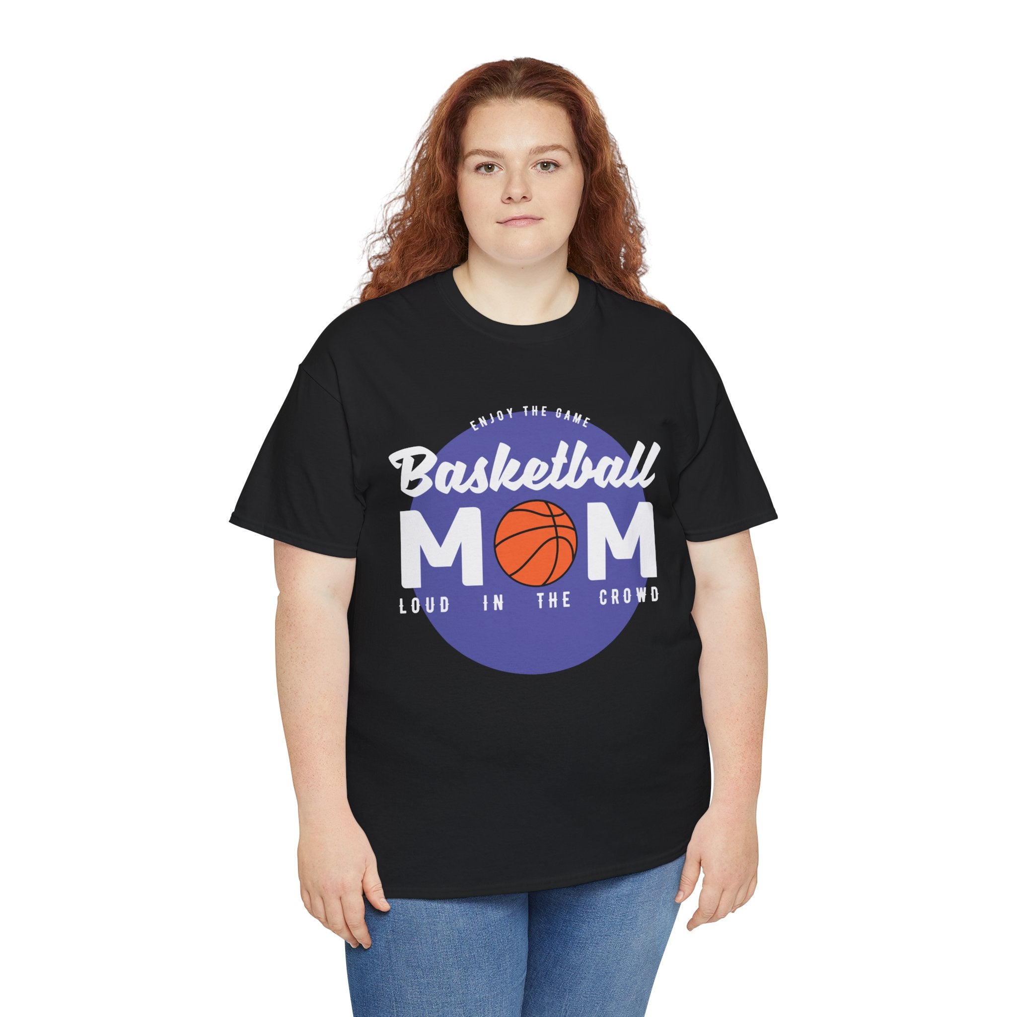 Mom T-Shirt - Basketball Mom Loud in the Crowd Design