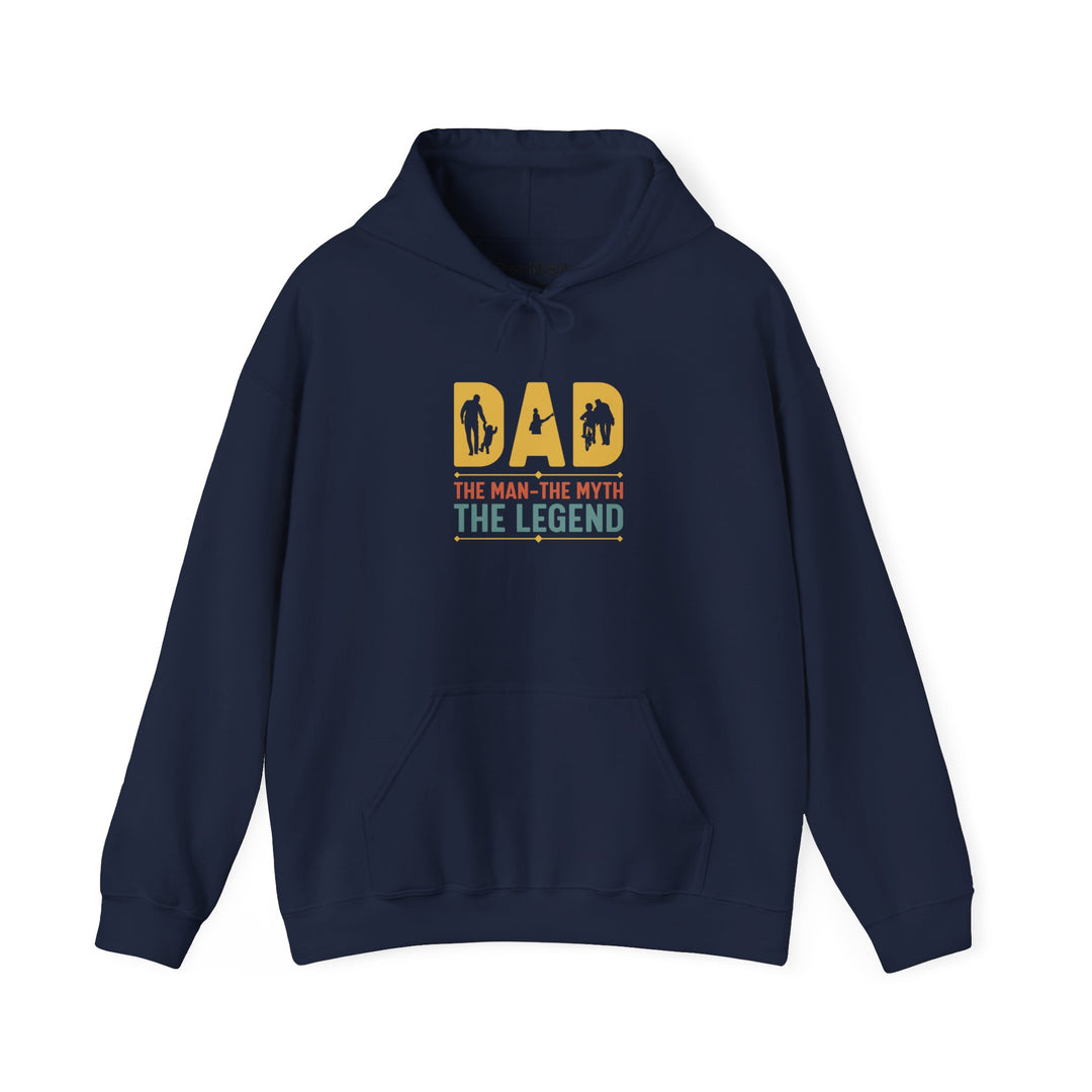 Dad’s Hooded Sweatshirt – Dad The Man The Myth The Legend Design