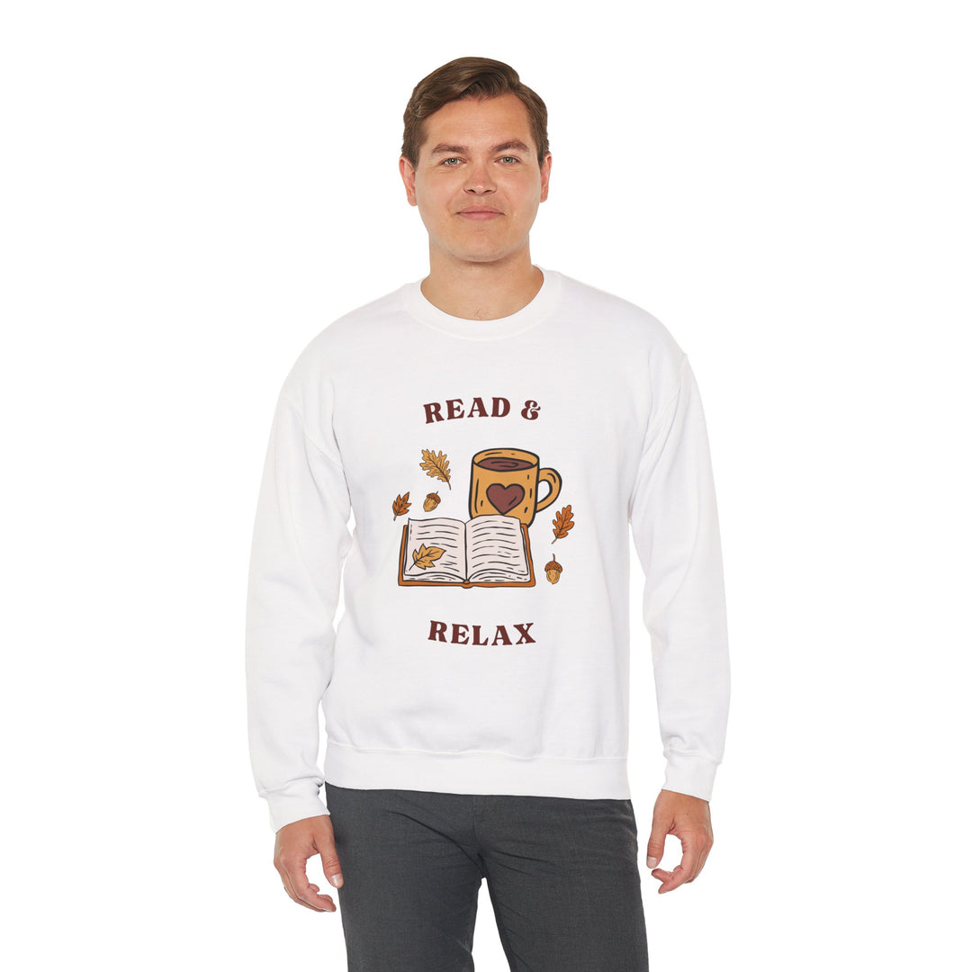 Read & Relax Sweatshirt — Cozy Book Lover Crewneck
