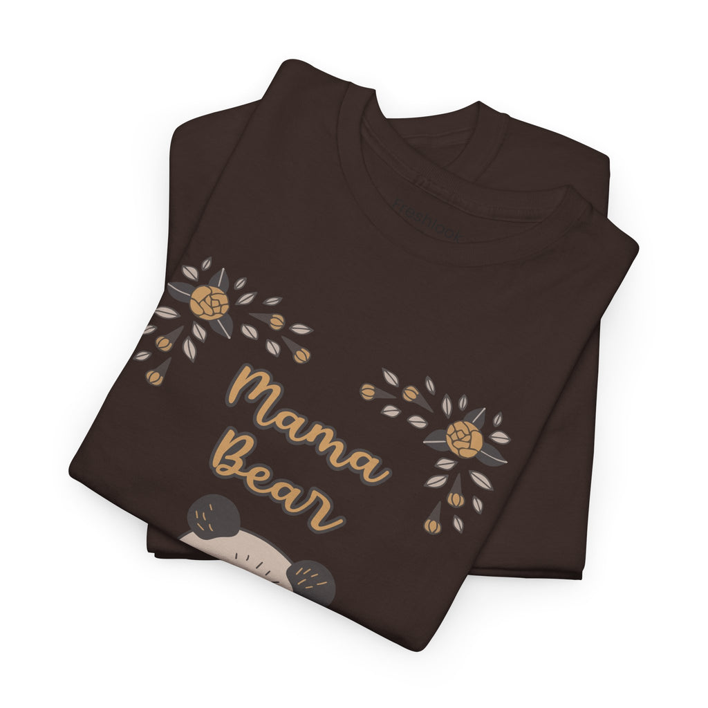Mom T-Shirt - Mama Bear with Cute Panda Design