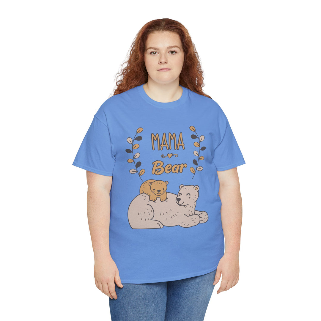 Mom T-Shirt - Mama Bear Design - Cute Bear Family Graphic T-Shirt