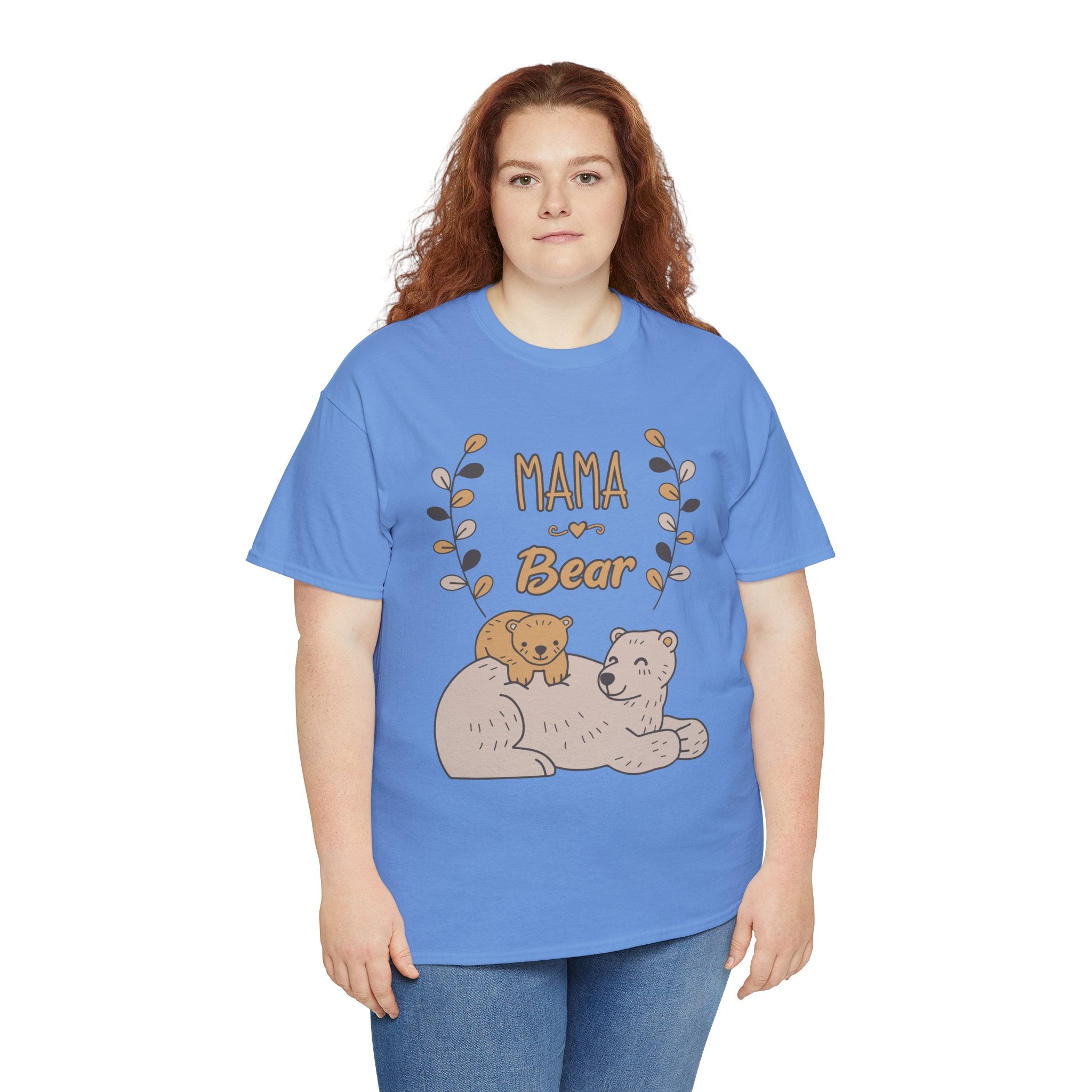 Mom T-Shirt - Mama Bear Design - Cute Bear Family Graphic Tee