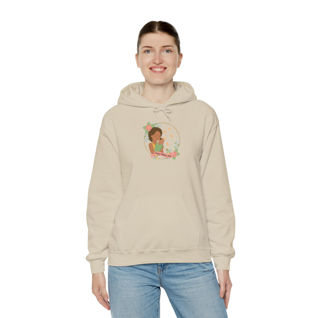 Mom's Unisex Hooded Sweatshirt - Happy Mother's Day - Cozy Floral Art Design