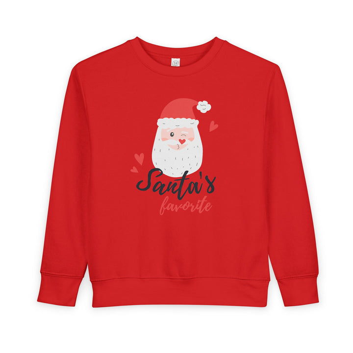 Toddler Sweatshirt — "Santa's Favorite" Cute Kids Christmas Pullover