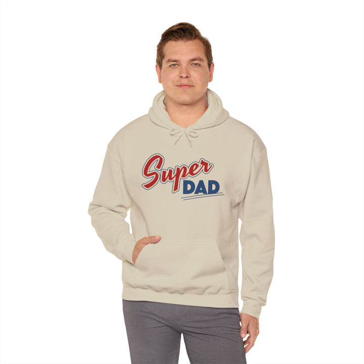 Dad’s Hooded Sweatshirt – Super Dad Unisex Hooded Design