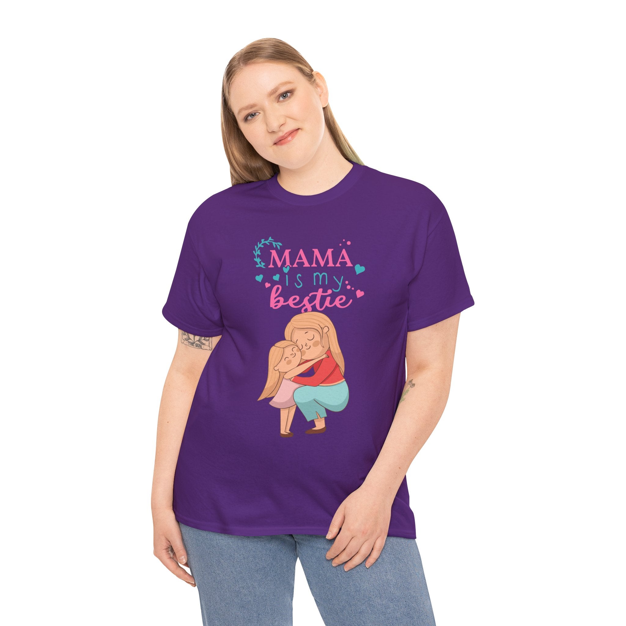 Mom T-Shirt - Mama Is My Bestie Design