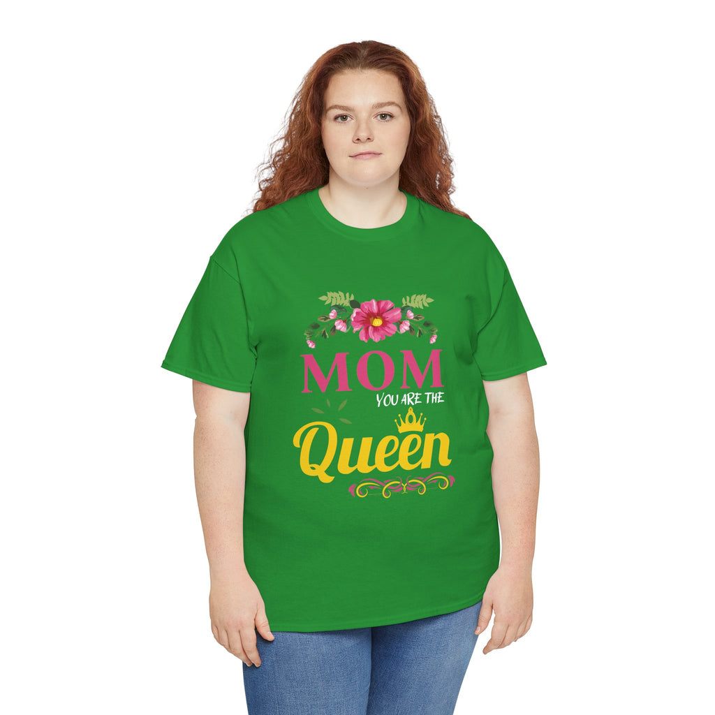 Mom T-Shirt – Mom You Are the Queen – Floral Design