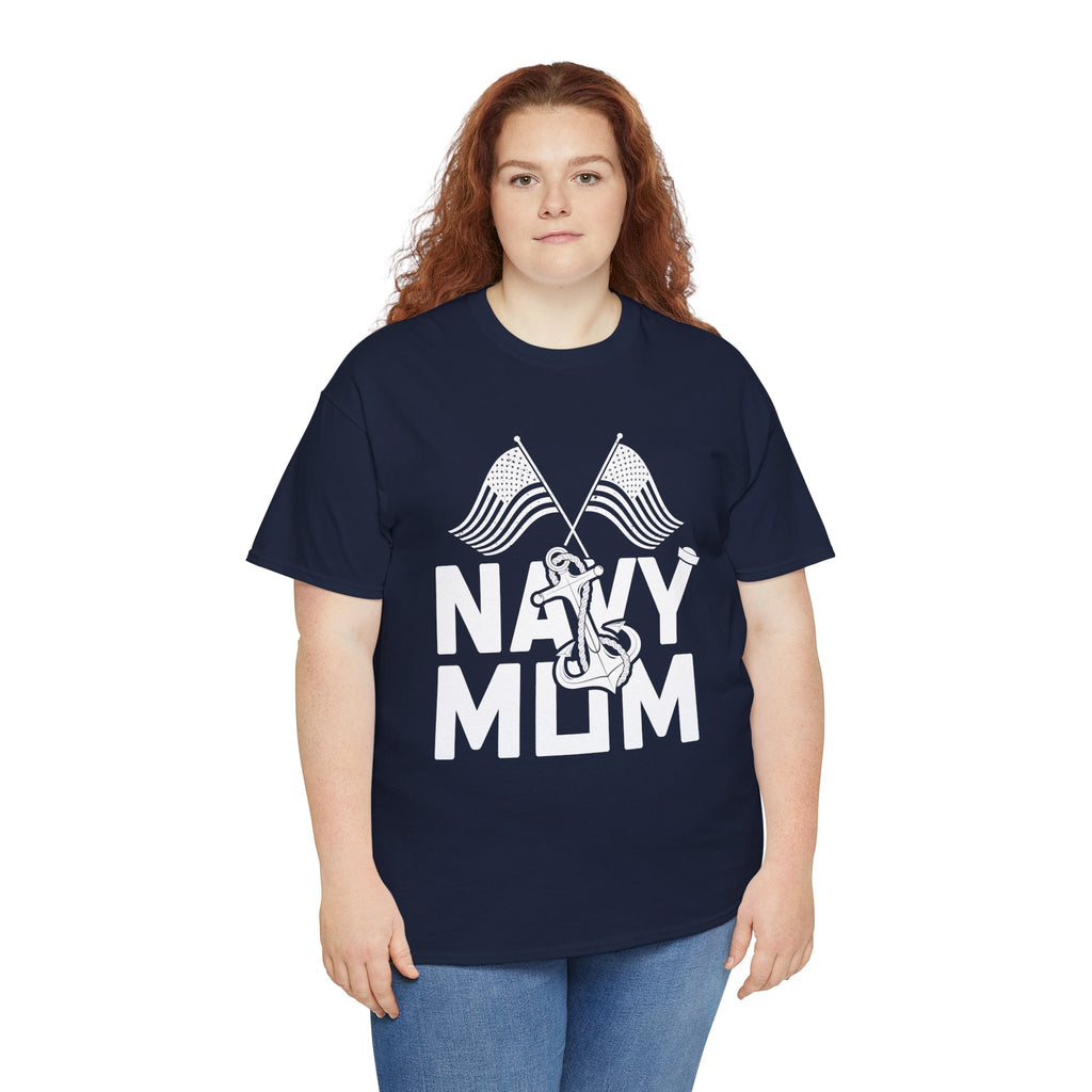 Mom T-Shirt – Navy Mom Design