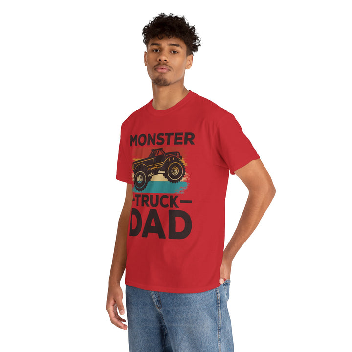 Dad's T-Shirt - Monster Truck Dad Design