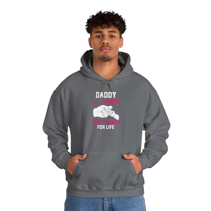 Dad’s Hooded Sweatshirt – Daddy & Daughter Best Friends Forever Design