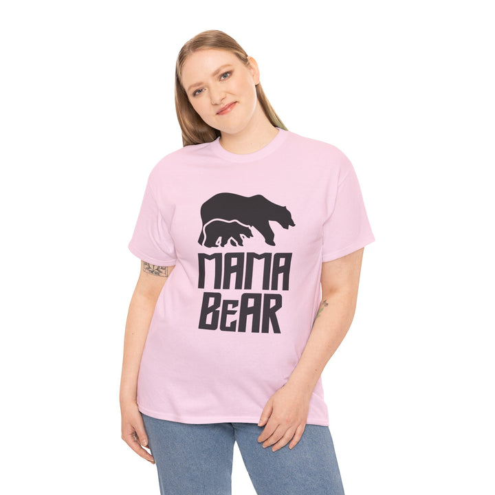 Mom’s T-shirt – Mama Bear Unisex Heavy Cotton Tee - Perfect Gift for Moms Design