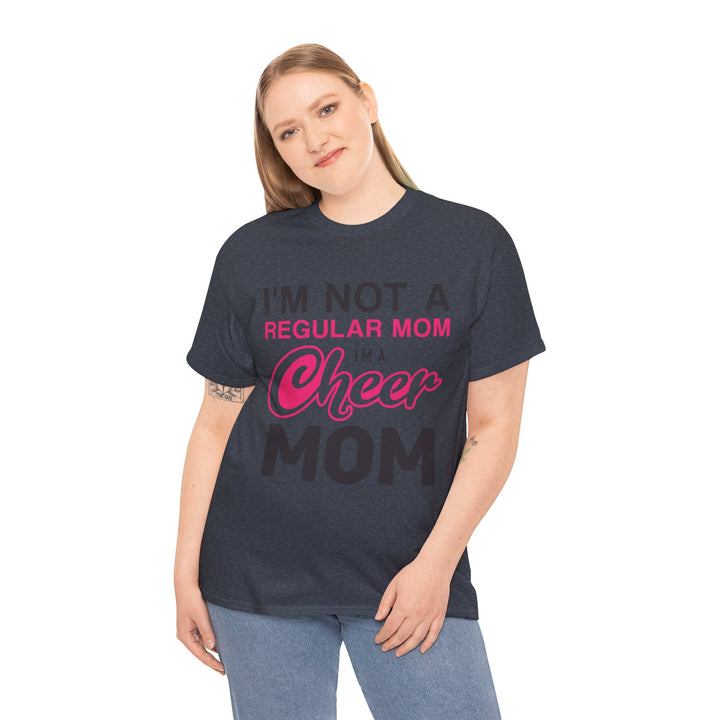 Mom T-Shirt - I'm Not A Regular Mom - Cheer Mom Design for Cheerleading Events