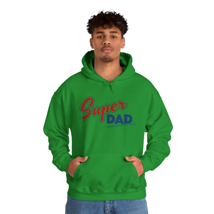 Dad’s Hooded Sweatshirt – Super Dad Unisex Hooded Design