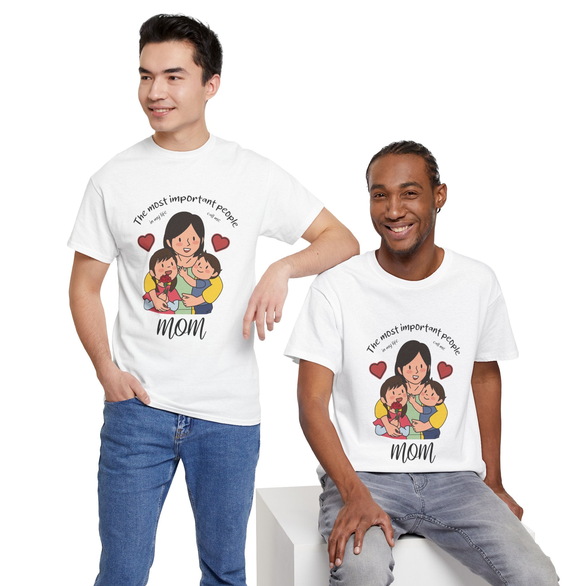 Mom T-Shirt - The Most Important People In My Life Call Me Mom Design