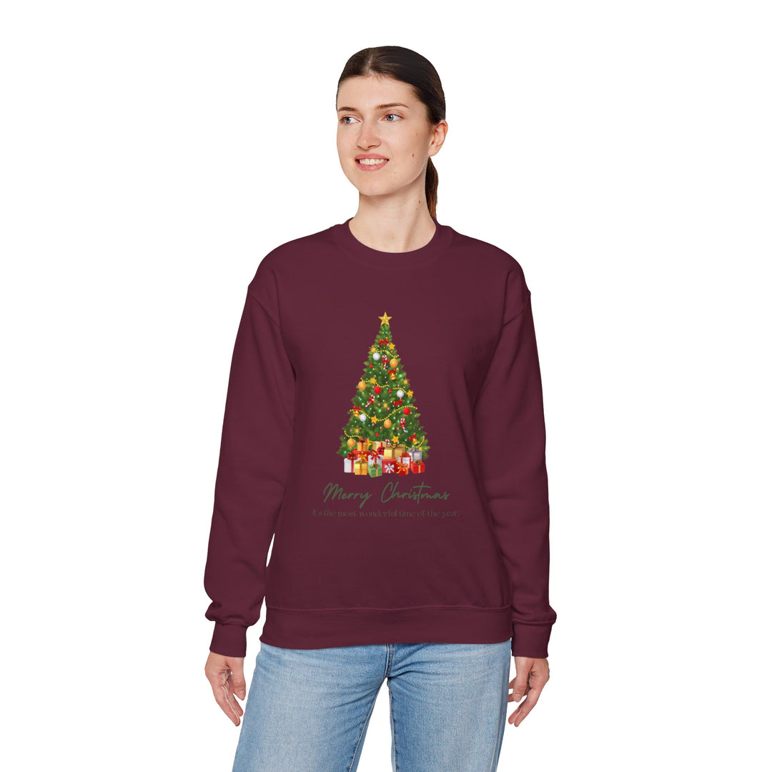 Christmas Tree Sweatshirt — Merry Christmas Holiday Crewneck