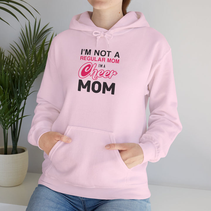 Mom's Unisex Hooded Sweatshirt - I'm Not a Regular Mom Design - Cheer Mom Hoodie