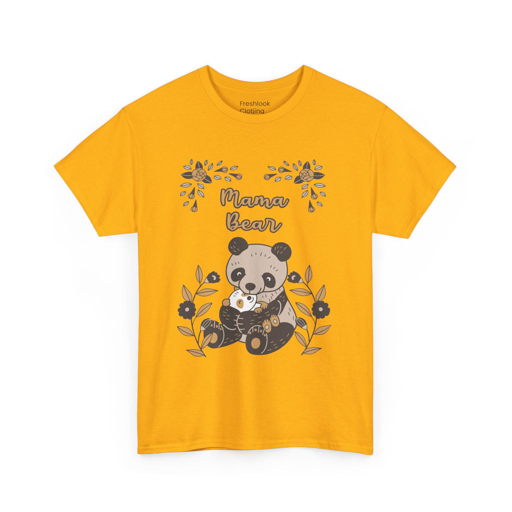 Mom T-Shirt - Mama Bear with Cute Panda Design