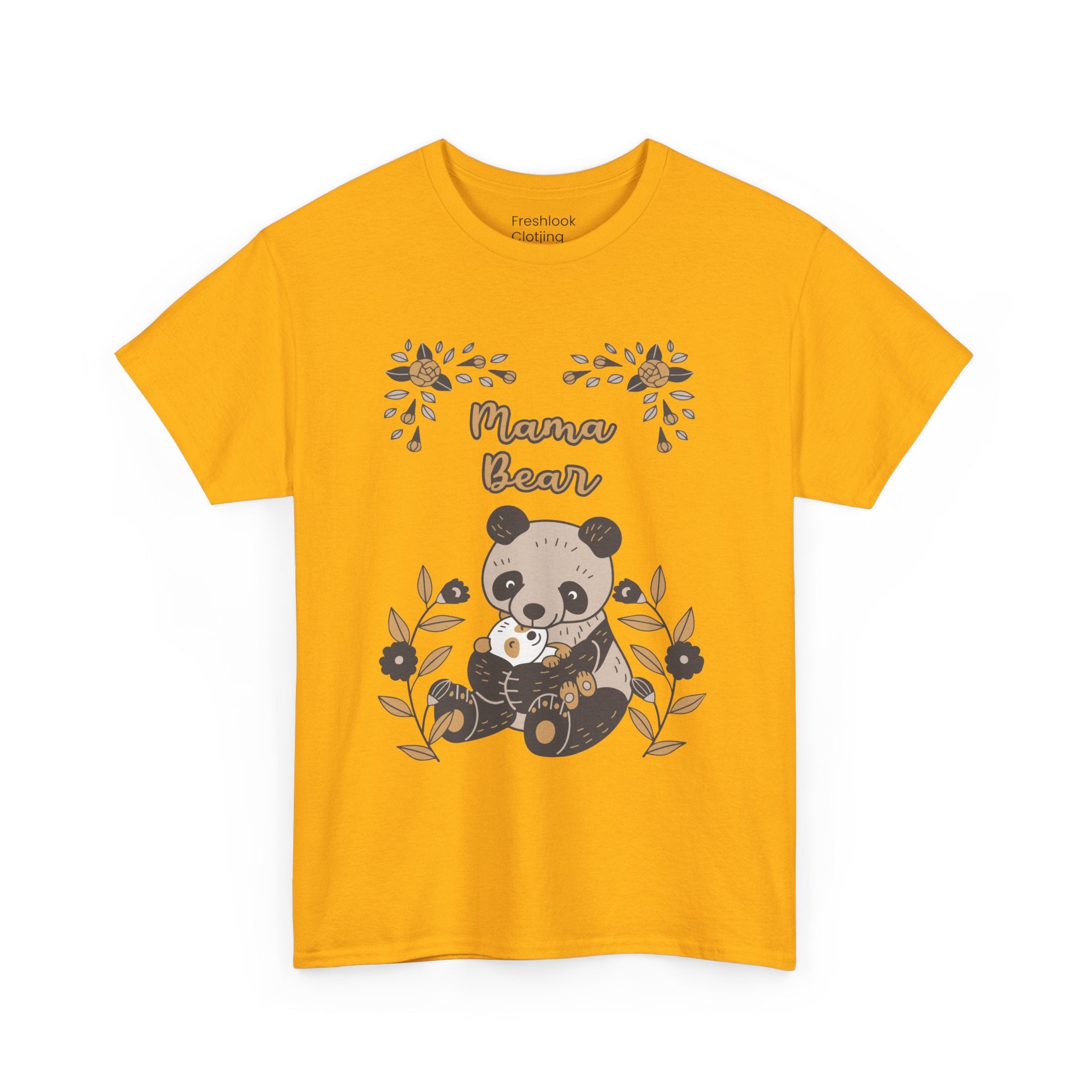 Mom T-Shirt - Mama Bear with Cute Panda Design